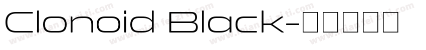 Clonoid Black字体转换